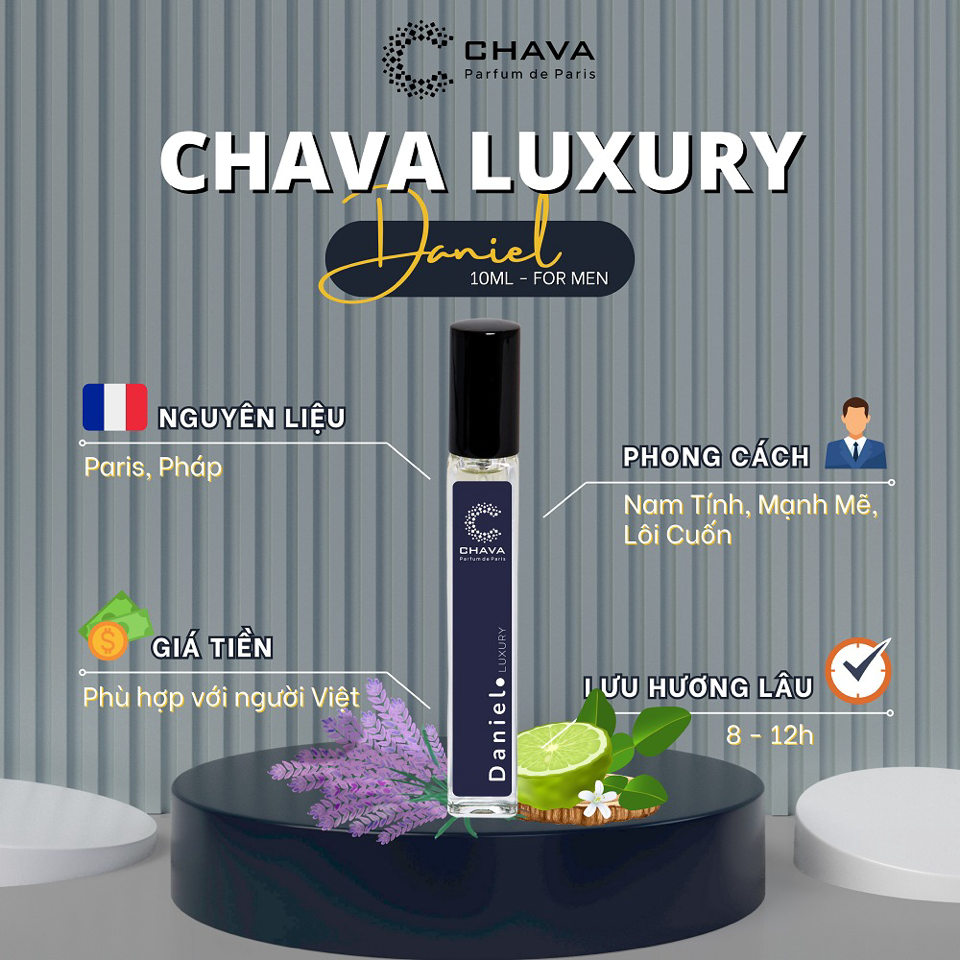 NƯỚC HOA DANIEL LUXURY 10ML - CHAVA-duoc-ban-tai-Milo Shop