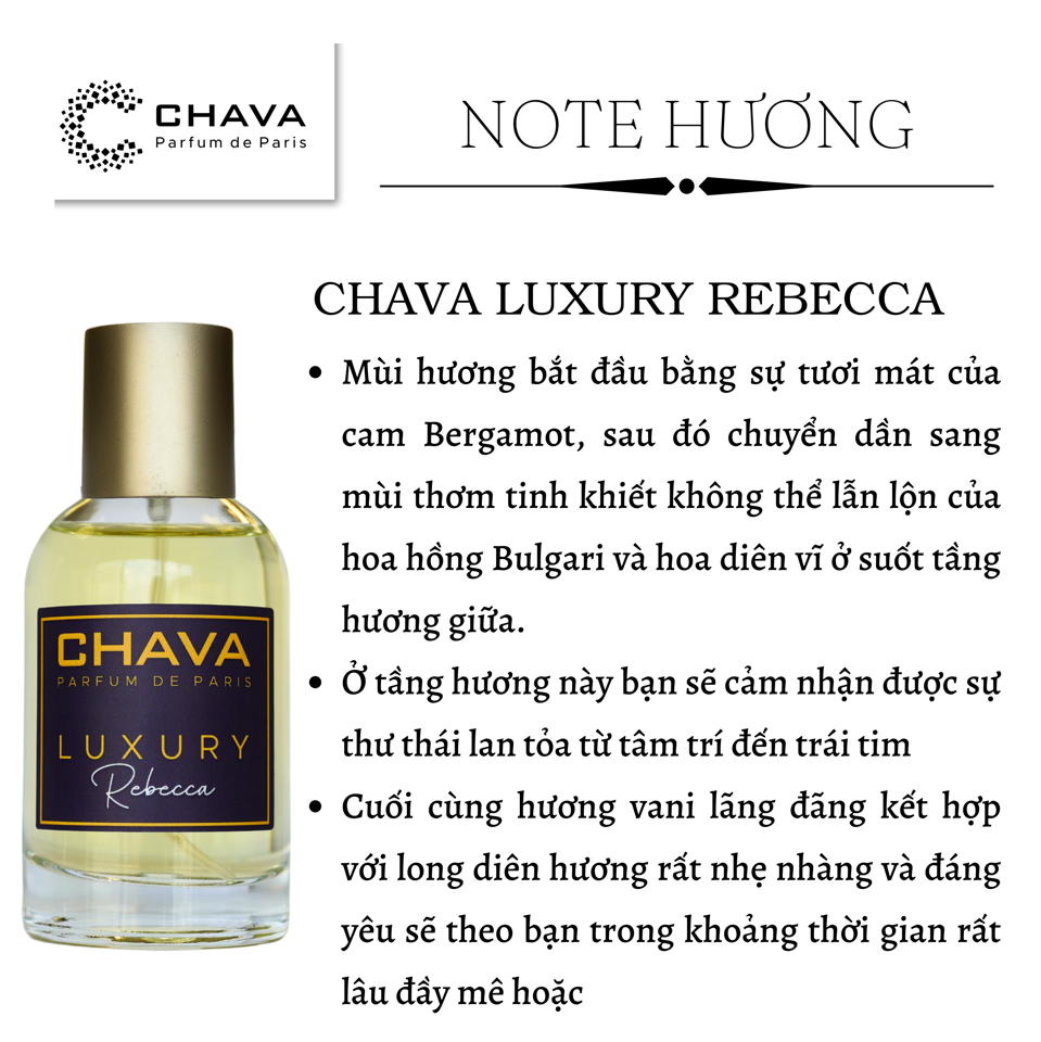 NƯỚC HOA REBECCA LUXURY 50ML - CHAVA-duoc-ban-tai-Milo Shop