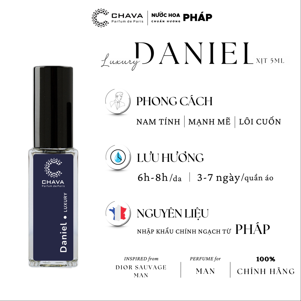 NƯỚC HOA DANIEL MINI LUXURY 5ML - CHAVA-duoc-ban-tai-Milo Shop