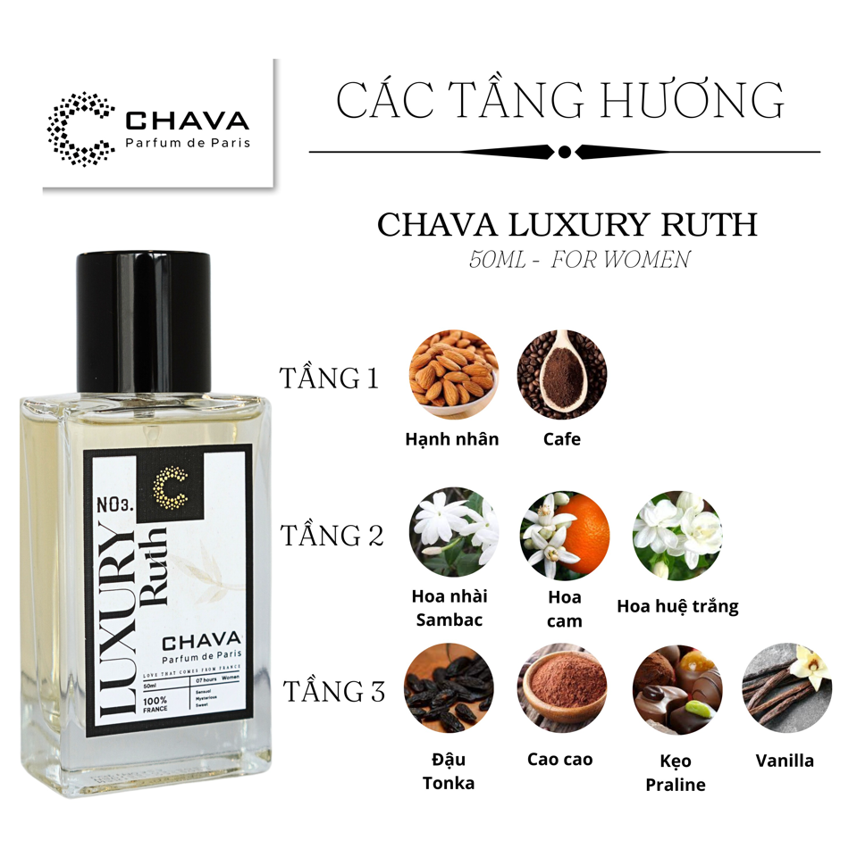 NƯỚC HOA RUTH LUXURY 50ML - CHAVA-duoc-ban-tai-Milo Shop