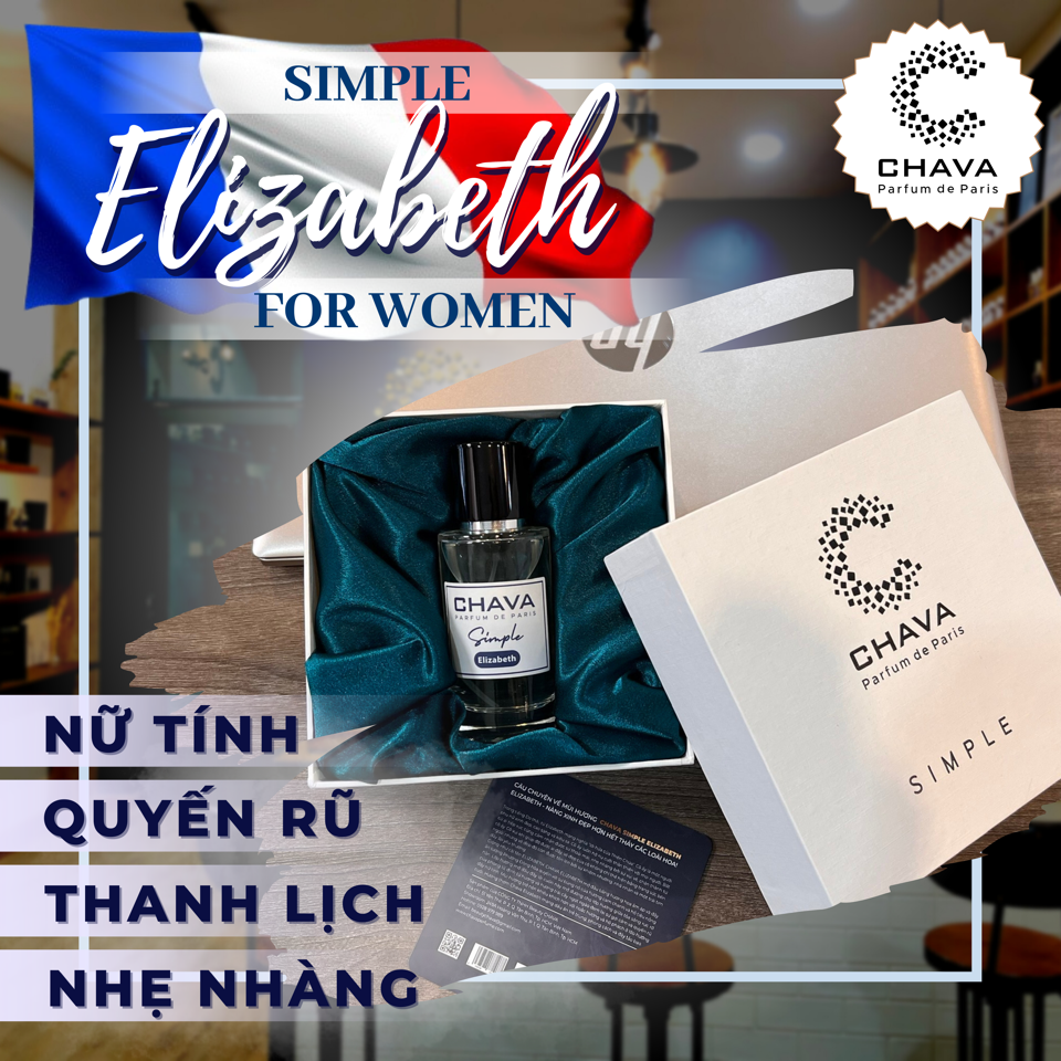NƯỚC HOA ELIZABETH SIMPLE 50ML - CHAVA-duoc-ban-tai-Milo Shop