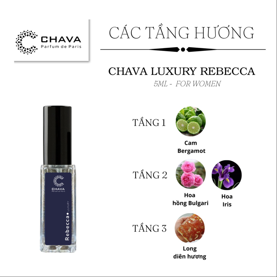 NƯỚC HOA REBECCA LUXURY 5ML - CHAVA-duoc-ban-tai-Milo Shop