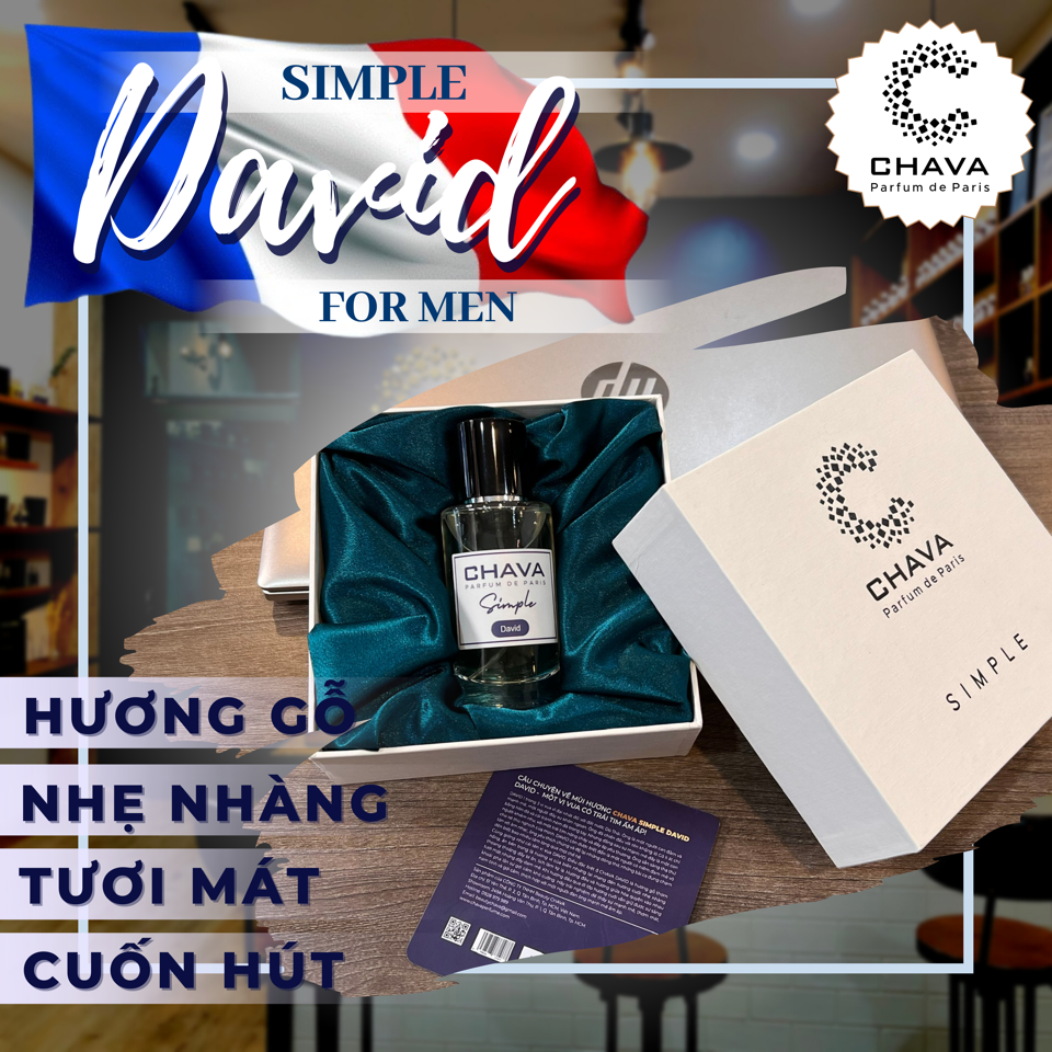 NƯỚC HOA DAVID SIMPLE 50ML - CHAVA-duoc-ban-tai-Milo Shop