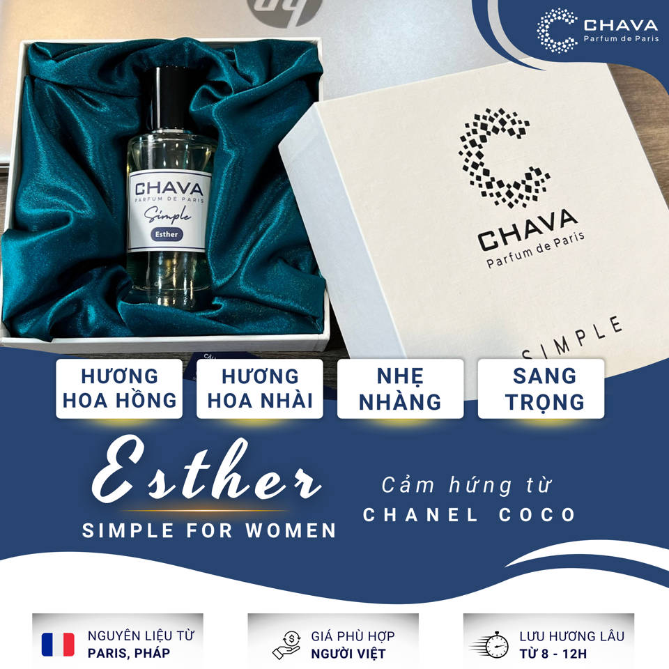 NƯỚC HOA ESTHER SIMPLE 50ML - CHAVA-duoc-ban-tai-Milo Shop