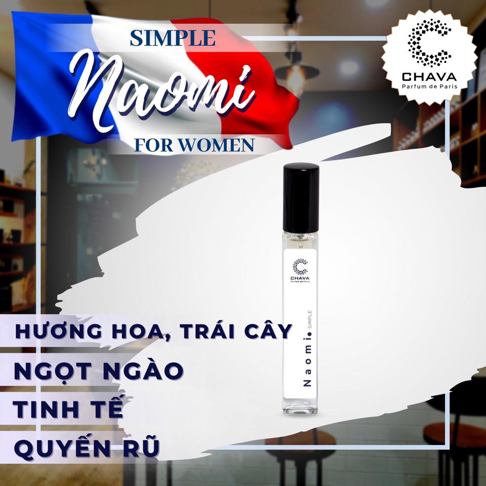 NƯỚC HOA NAOMI SIMPLE 10ML - CHAVA-duoc-ban-tai-Milo Shop