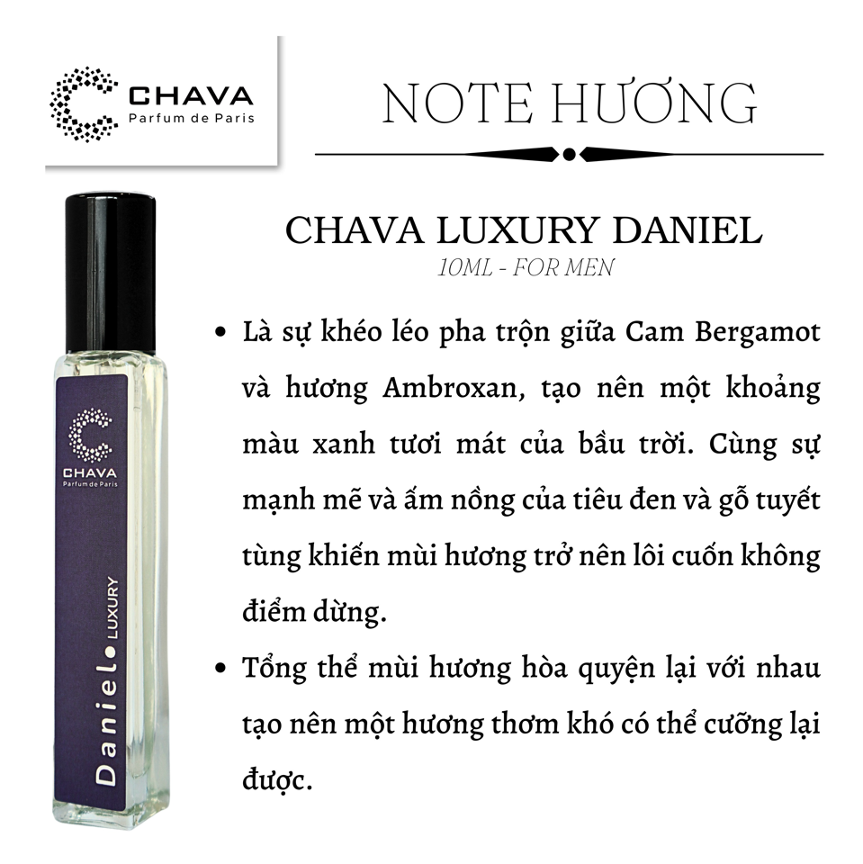 NƯỚC HOA DANIEL LUXURY 10ML - CHAVA-duoc-ban-tai-Milo Shop