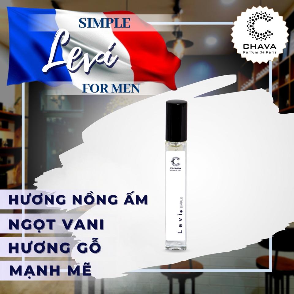 NƯỚC HOA LEVI SIMPLE 10ML - CHAVA (M)-duoc-ban-tai-Milo Shop