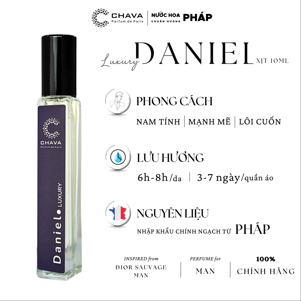 NƯỚC HOA DANIEL LUXURY 10ML - CHAVA-duoc-ban-tai-Milo Shop