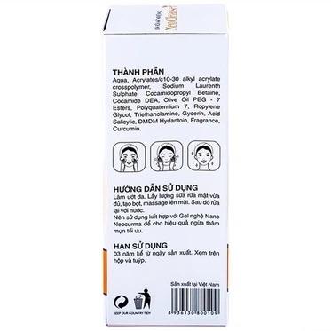  Sữa rửa mặt nghệ Nano Neo Cleanser ngừa mụn, ngừa sẹo, mờ vết thâm (86g)-duoc-ban-tai-Milo Shop