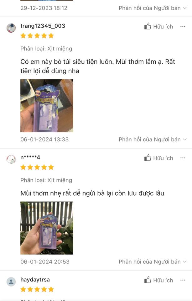 Xịt thơm miệng Thái Lan 11/5/2024-duoc-ban-tai-Bb cosmetic