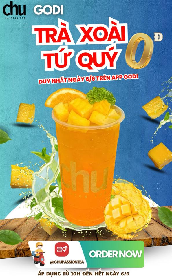 Trà Xoài Tứ Quý Deal 6/6-duoc-ban-tai-Chu Passion Tea - Xuân Lộc