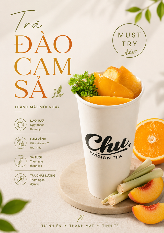 Trà Đào Cam Sả-duoc-ban-tai-Chu Passion Tea - Hồng Trà Độc Lập