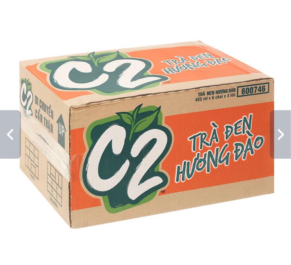 Nước Ngọt Trà C2 Đào Chai 455ml-duoc-ban-tai-ZiluMart
