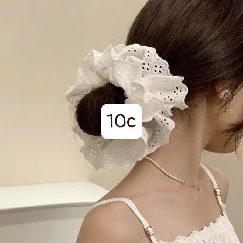 Cột Scrun Ren Trắng-duoc-ban-tai-Huỳnh Phụ Kiện