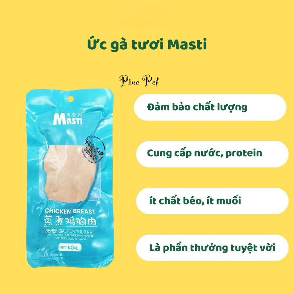 Ức gà hấp cho mèo 40g-duoc-ban-tai-PINE PET STORE