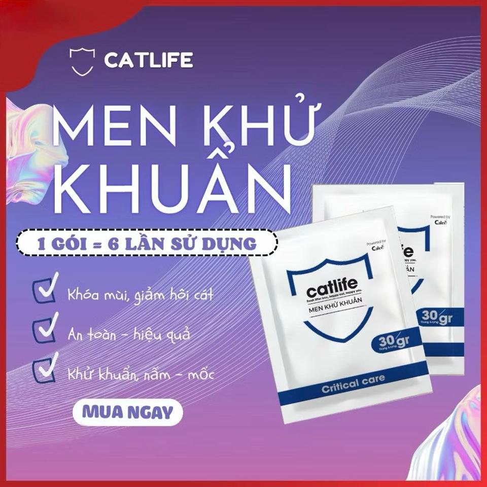 Men khử mùi khử khuẩn cát vệ sinh - CATLIFE 30g/gói-duoc-ban-tai-PINE PET STORE