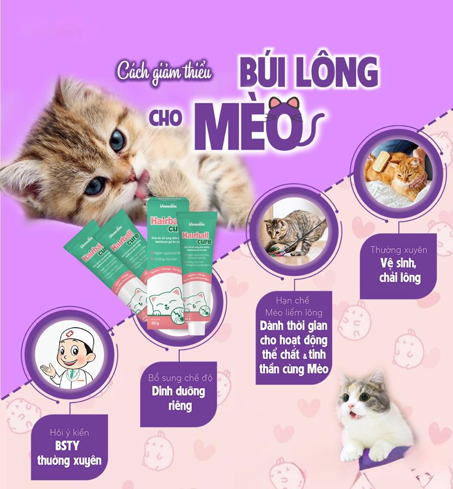 Gel hỗ trợ tiêu búi lông Hairball cure 50g/tuýp-duoc-ban-tai-PINE PET STORE