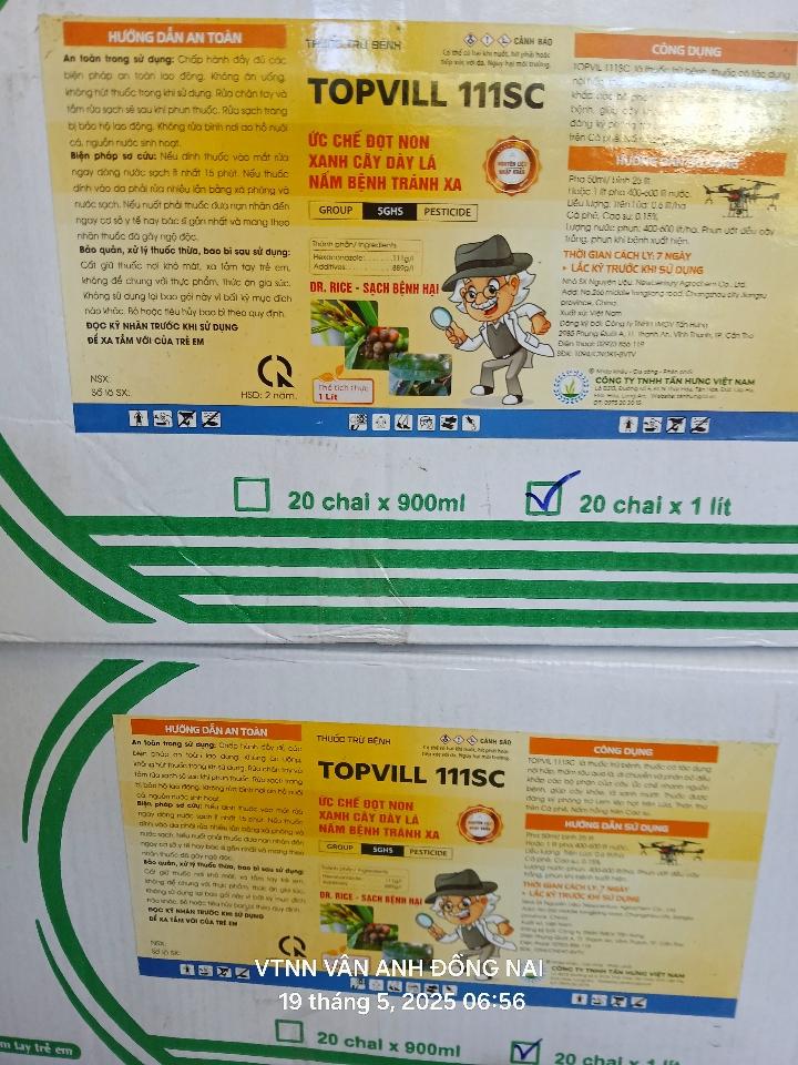 Thuốc trừ bệnh Topvil 111SC-duoc-ban-tai-CỬA HÀNG VTNN VÂN ANH