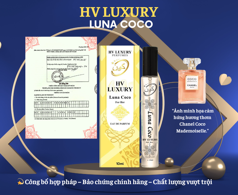 Nước Hoa Luna Coco – vẻ đẹp cổ điển, khí chất hiện đại.-duoc-ban-tai-HV LUXURY PERFUMES