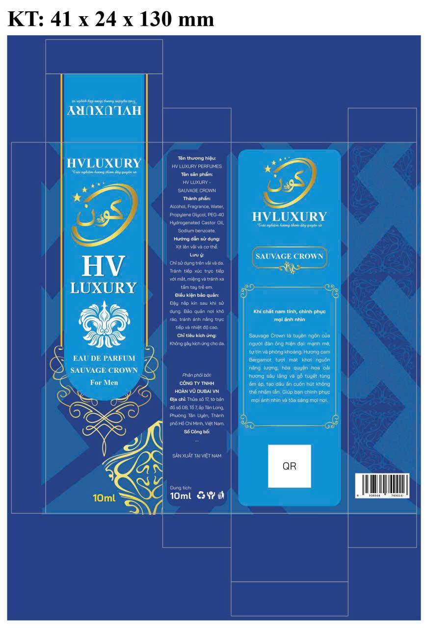 NƯỚC HOA NAM SAUVAGE CROWN by HV LUXURY – Nước hoa khí chất nam tính, chinh phục mọi ánh nhìn. Hàng chính hãng, đạt chuẩn cGMP, được Bộ Y Tế chứng nhận.-duoc-ban-tai-HV LUXURY PERFUMES
