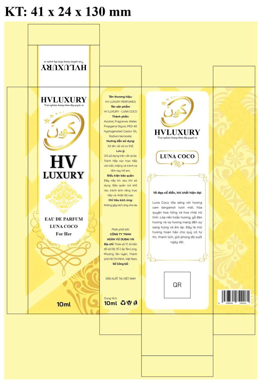 NƯỚC HOA NỮ LUNA COCO by HV LUXURY - Vẻ đẹp cổ điển, khí chất hiện đại. Hàng chính hãng, đạt chuẩn cGMP, được Bộ Y Tế chứng nhận.-duoc-ban-tai-HV LUXURY PERFUMES