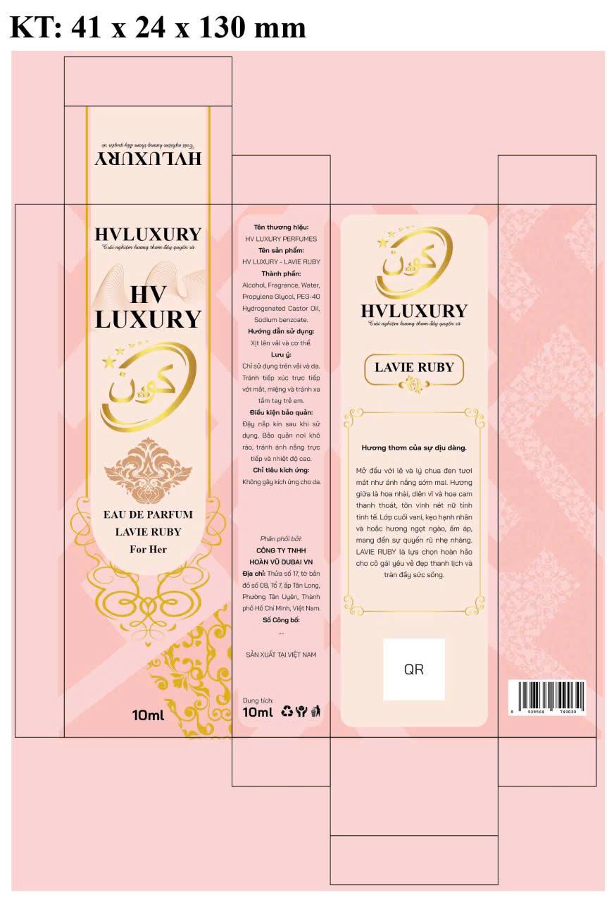 NƯỚC HOA NỮ LAVIE RUBY by HV LUXURY –  Nước hoa hương thơm của sự dịu dàng. Hàng chính hãng, đạt chuẩn cGMP, được Bộ Y Tế chứng nhận.-duoc-ban-tai-HV LUXURY PERFUMES