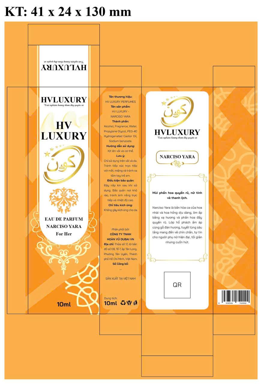 NƯỚC HOA NỮ NARCISO YARA by HV LUXURY –hương phấn hoa quyến rũ và thanh lịch.Hàng chính hãng, đạt chuẩn cGMP, được Bộ Y Tế chứng nhận-duoc-ban-tai-HV LUXURY PERFUMES
