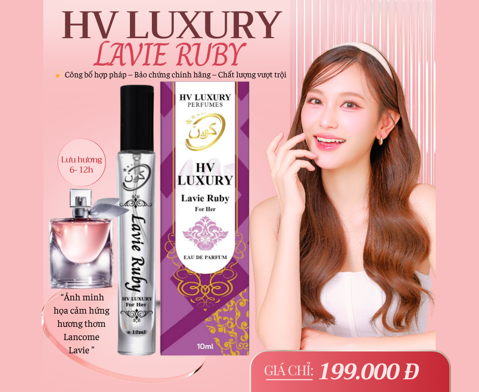 Nước Hoa Lavie Ruby – hương thơm của sự dịu dàng.-duoc-ban-tai-HV LUXURY PERFUMES