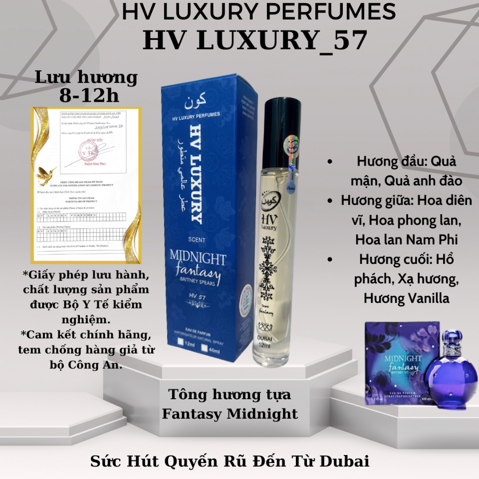 HV57◇Nước Hoa Nữ HV LUXURY☆Dubai lấy cảm hứng từ Fantasy Midnight-duoc-ban-tai-HV LUXURY PERFUMES