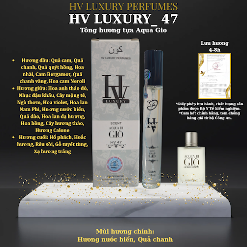 HV47◇Nước Hoa HV LUXURY☆Dubai lấy cảm hứng từ Aqua Gio-duoc-ban-tai-HV LUXURY PERFUMES