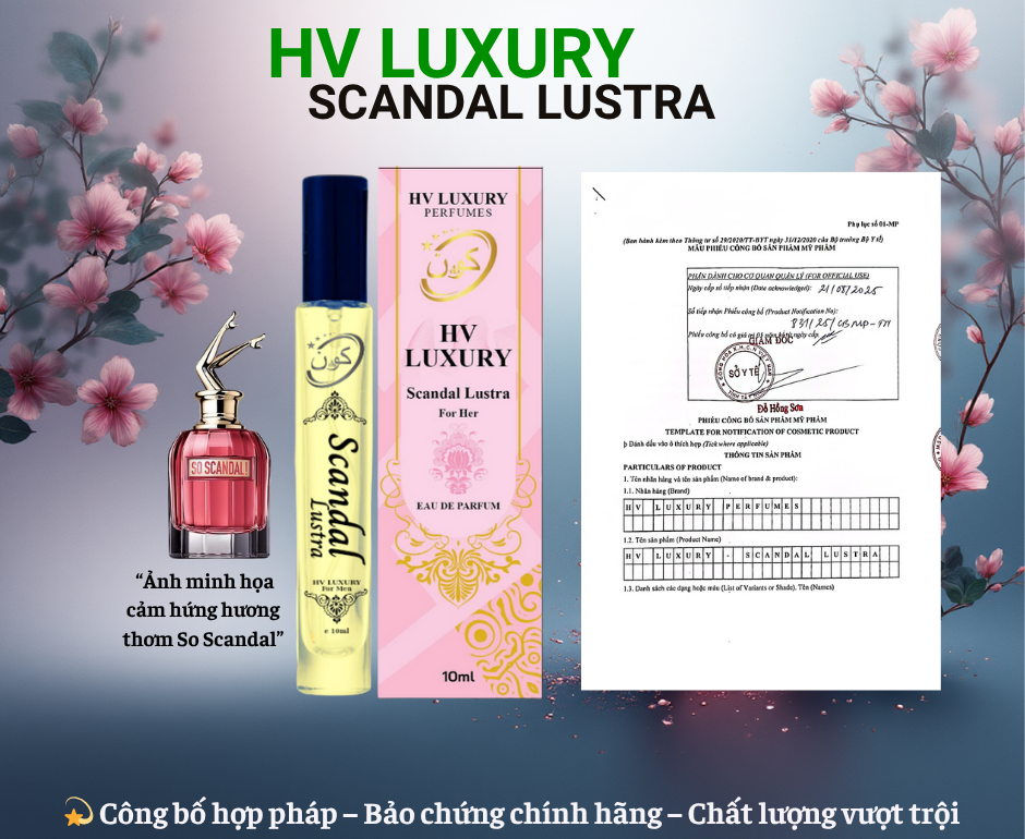 Nước hoa Scandal Lustra – nữ hoàng của sự quyến rũ và khác biệt.-duoc-ban-tai-HV LUXURY PERFUMES