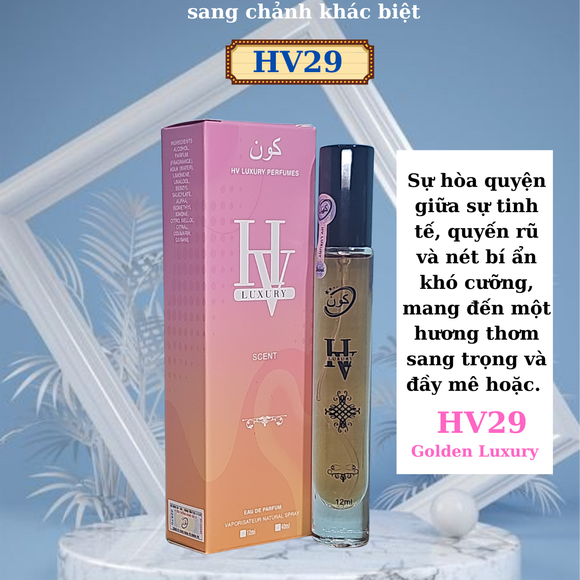 HV29 by HV Luxuxy- Hương thơm phương đông cảm hứng từ Golden Dust(mẫu mới)-duoc-ban-tai-HV LUXURY PERFUMES