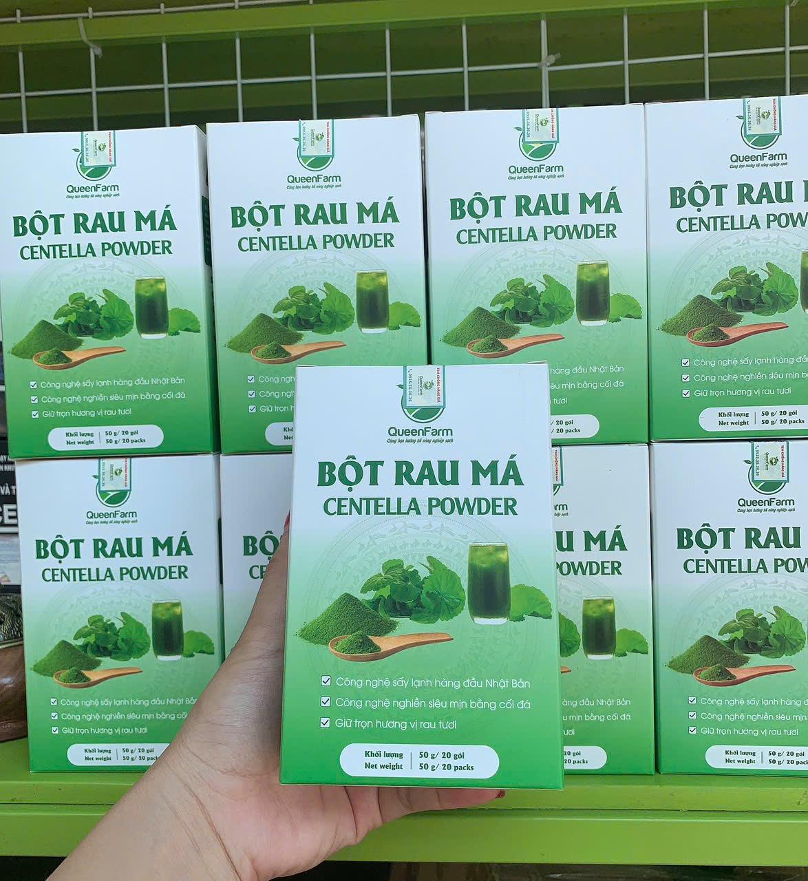 Bột rau má Queen Farm 20 gói/50g-duoc-ban-tai-Trần Anh Style