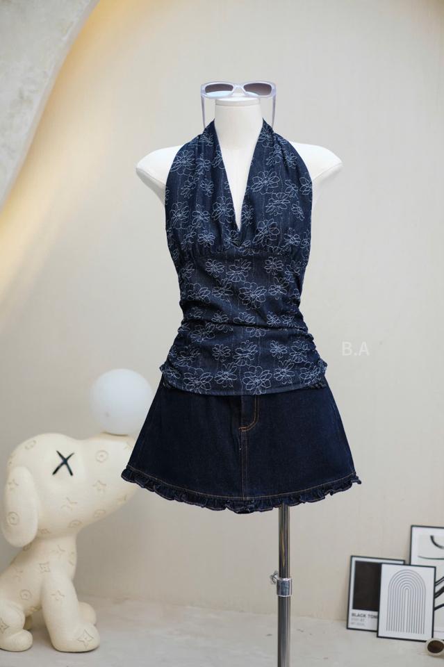 Yếm bò hoa nổi lưng chun-duoc-ban-tai-Hằng shop