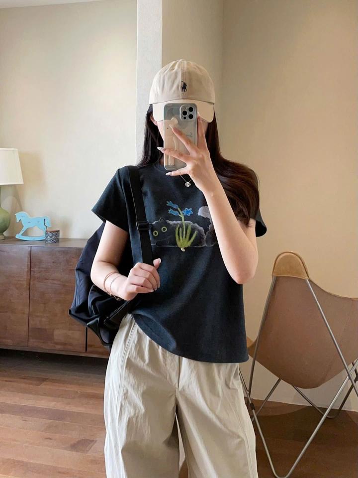A18-áo phông mèo nằm-duoc-ban-tai-Hằng shop