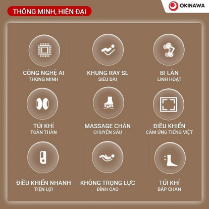 . Ghế massage Okinawa OS-259 - 4D-duoc-ban-tai-Công Ty Cổ Phần Xinh Home