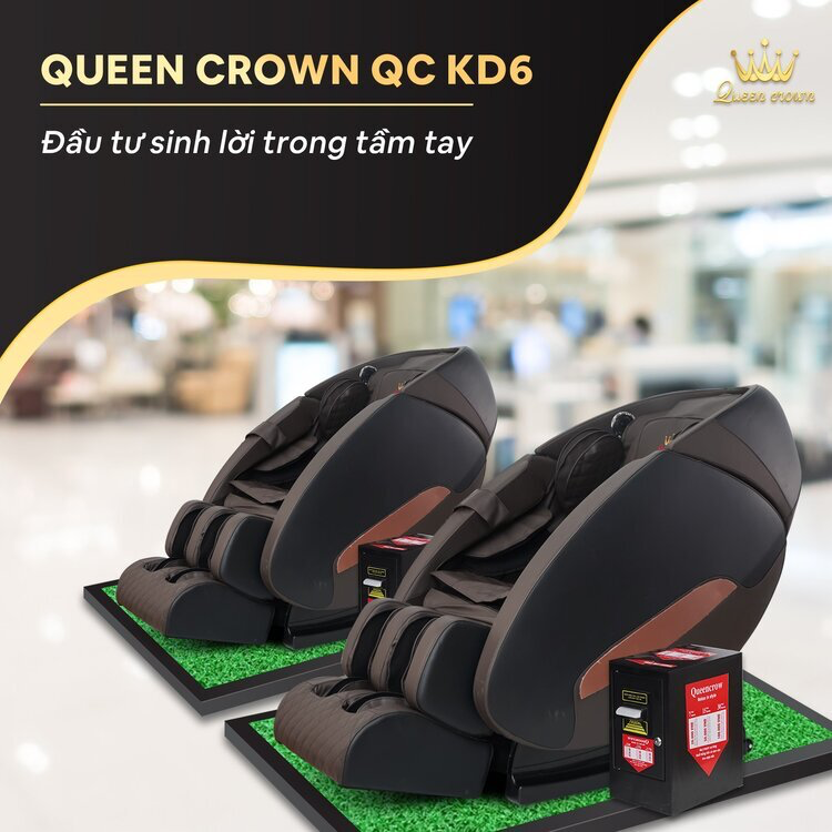 Ghế massage Queen Crown QC KD6 Plus-duoc-ban-tai-Công Ty Cổ Phần Xinh Home