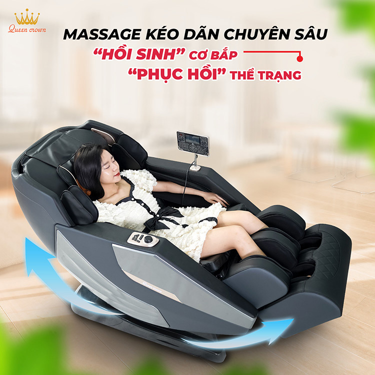 Ghế massage Queen Crown QC S450 - 4D-duoc-ban-tai-Công Ty Cổ Phần Xinh Home