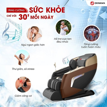 . Ghế massage Okinawa OS-262 - 4D-duoc-ban-tai-Công Ty Cổ Phần Xinh Home