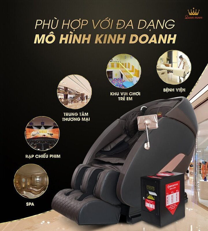 Ghế massage Queen Crown QC KD6 Plus-duoc-ban-tai-Công Ty Cổ Phần Xinh Home