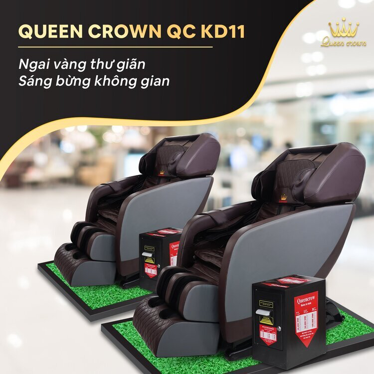 Ghế massage Queen Crown QC KD11 Plus-duoc-ban-tai-Công Ty Cổ Phần Xinh Home