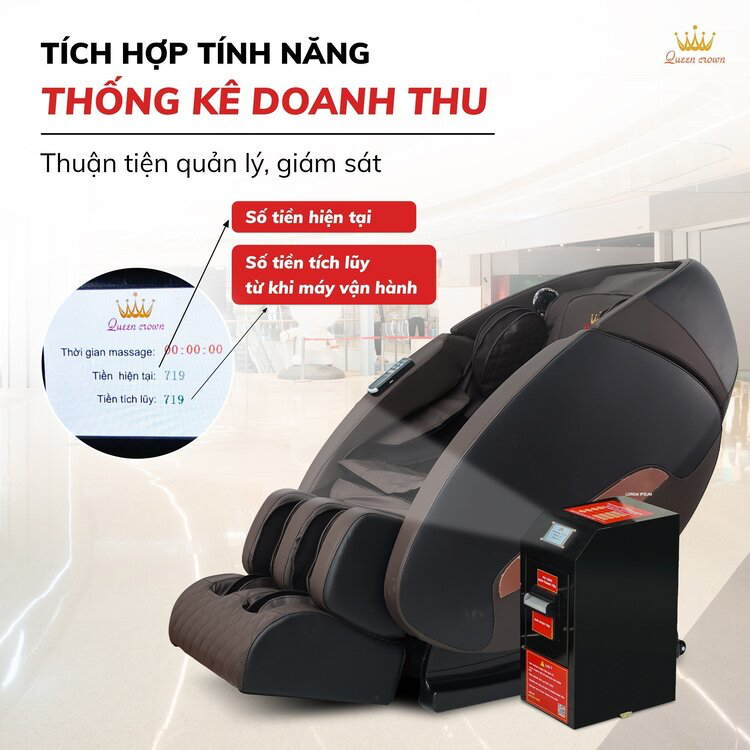 Ghế massage Queen Crown QC KD6 Plus-duoc-ban-tai-Công Ty Cổ Phần Xinh Home