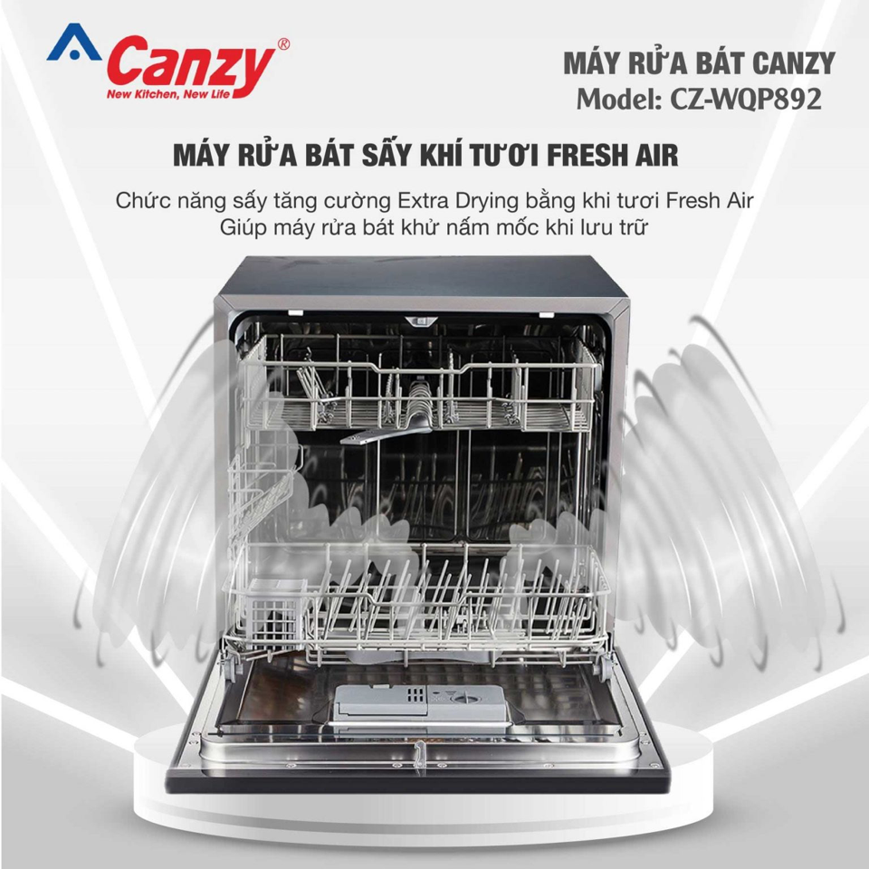 Máy rửa bát Malaysia CZ WQP892  (8 bộ)-duoc-ban-tai-Công Ty Cổ Phần Xinh Home