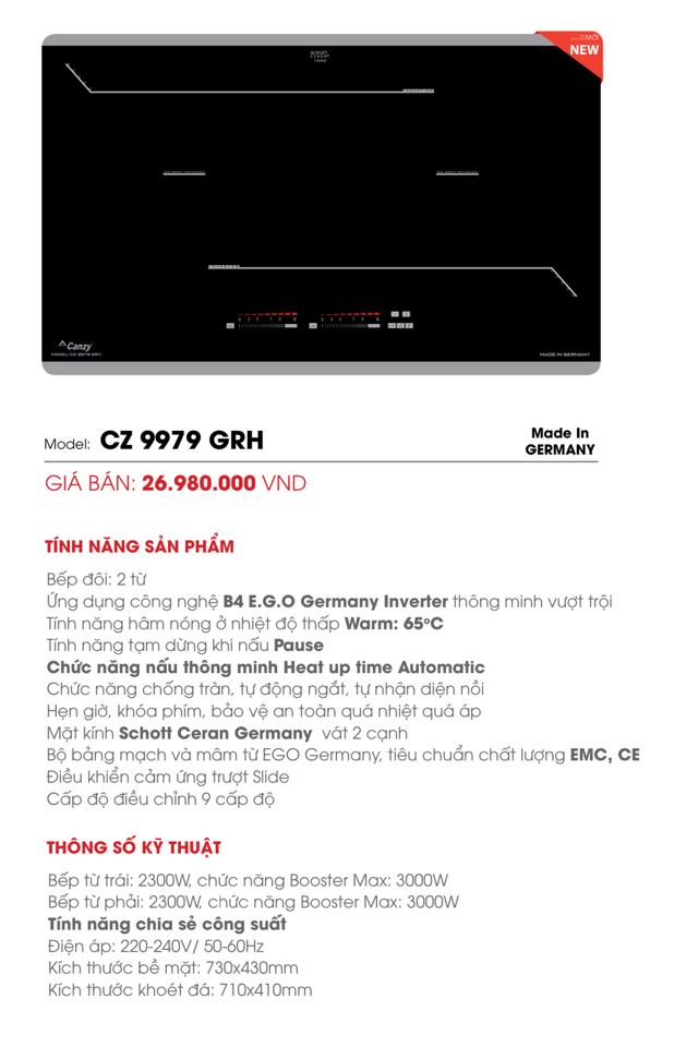 BẾP 2 TỪ ĐỨC CANZY CZ 9979GRH-duoc-ban-tai-NGUỒN HÀNG SIÊU RẺ