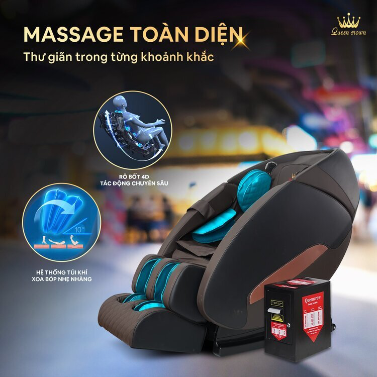 Ghế massage Queen Crown QC KD6 Plus-duoc-ban-tai-Công Ty Cổ Phần Xinh Home