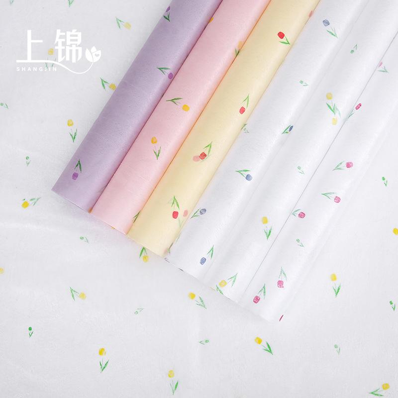 Giấy gói hoa/ quà in hình Hoa Tulip 60x60 cm-duoc-ban-tai-Tiệm Dii