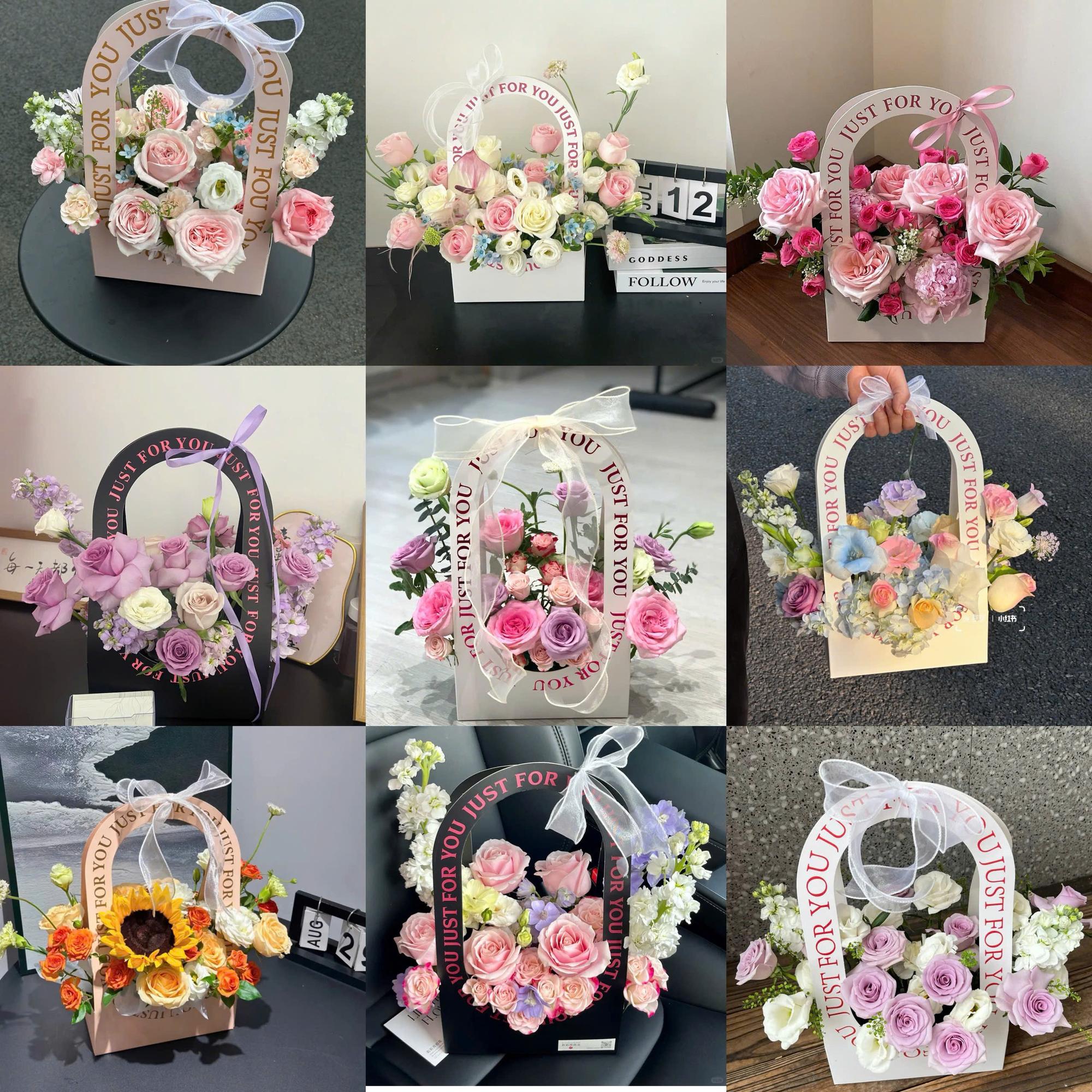 [M] TÚI HOA MIX THEO NGÀY SIZE M (Chỉ chốt Màu, Không Chọn Hoa)-duoc-ban-tai-Tiệm Dii