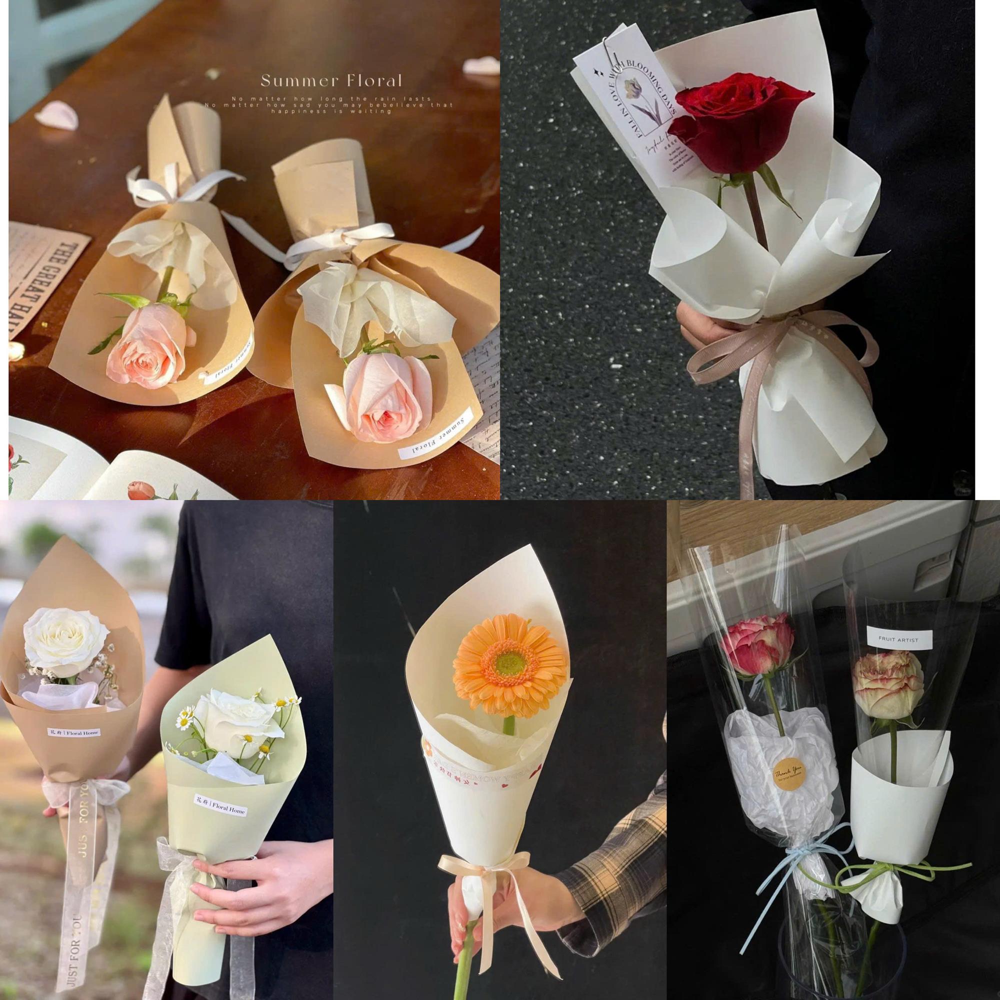 Bó hoa 1 Bông ( Nhận đơn từ 3 bó trở lên, đọc mô tả giúp Dii trước ạ) -duoc-ban-tai-Tiệm Dii