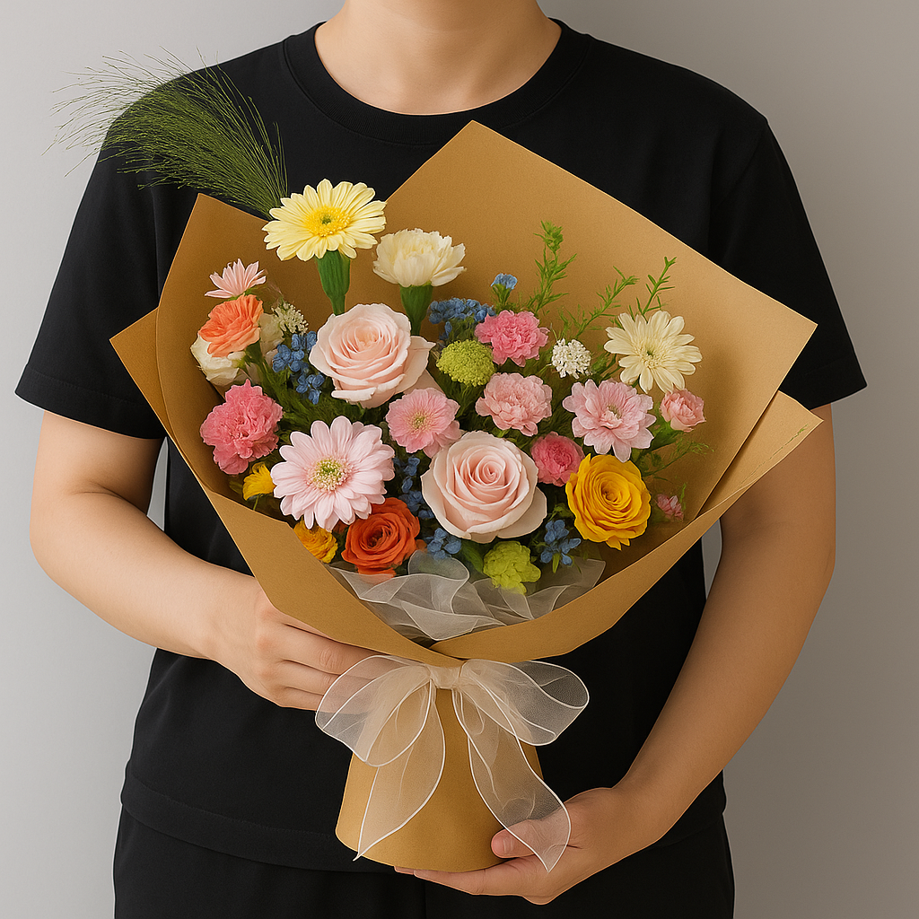 [L] BÓ HOA ĐỒNG GIÁ size L( Chỉ chốt Màu, Không Chọn Hoa) -duoc-ban-tai-Tiệm Dii
