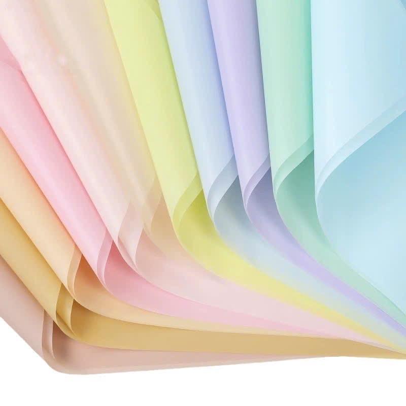 Giấy gói hoa hiện đại trơn đục màu pastel hiện đại size 58x58 không thấm nước-duoc-ban-tai-Tiệm Dii